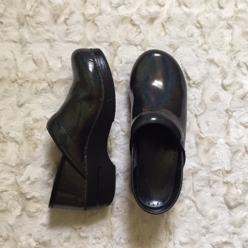 Dark Grey Shimmer Dansko Clog Size 38